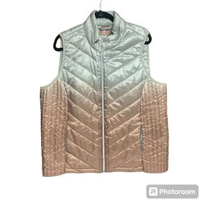 Maurice’s In Motion Soft Metallic Puffer Vest w Pockets